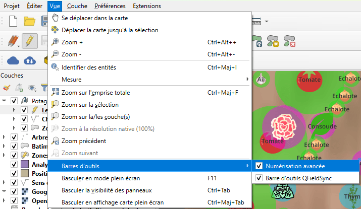 Screenshot de l'écran
