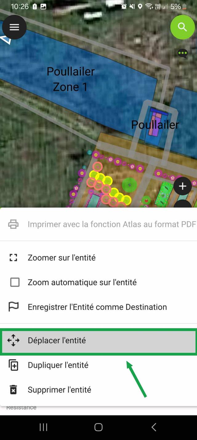 Screenshot de l'écran