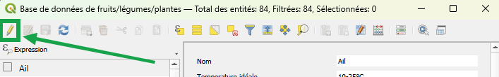 Screenshot de l'écran