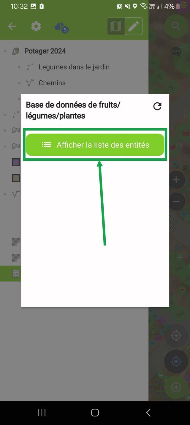 Screenshot de l'écran